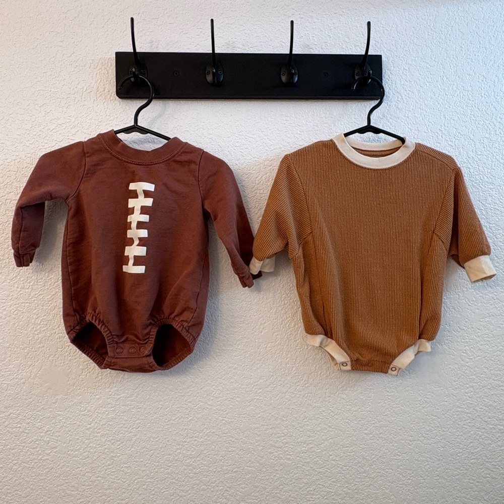 Carter's Brown and Cream Bodysuit Set